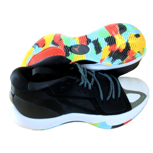 Jordan Men's Zoom Separate Basketball Shoes Black Laser Green Strike Sizes NIB - Picture 1 of 5
